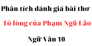 Phân tích đánh giá bài thơ Tỏ lòng của Phạm Ngũ Lão