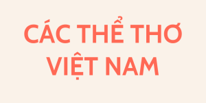 Các thể thơ Việt Nam