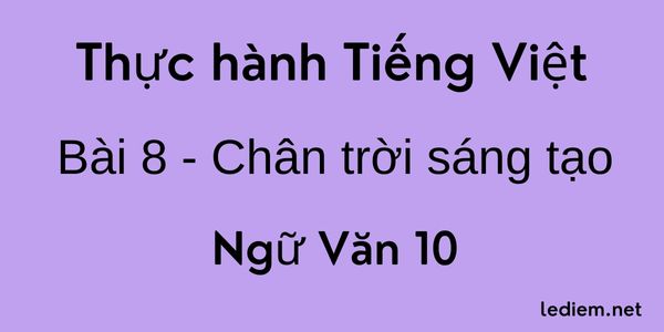 Thực hành tiếng việt bài 8 ngữ văn 10 chân trời sáng tạo