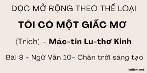 Tôi có một giấc mơ Bài 9 Chân trời sáng tạo 