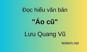 Đọc hiểu Áo cũ Lưu Quang Vũ