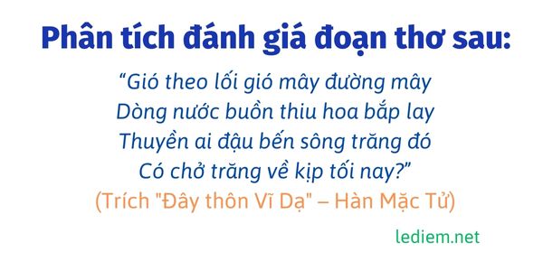 Phân tích khổ 2 Đây thôn Vĩ Dạ