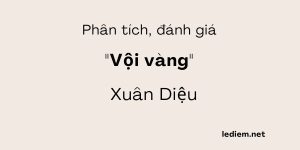 Phân tích bài Vội vàng