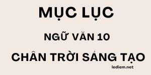 NGỮ VĂN 10 CHÂN TRỜI SÁNG TẠO