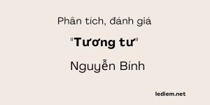 Phân tích đánh giá bài tương tư