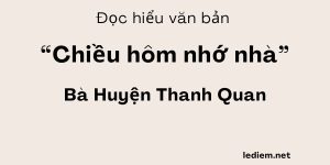 chiều hôm nhớ nhà, trắc nghiệm chiều hôm nhớ nhà