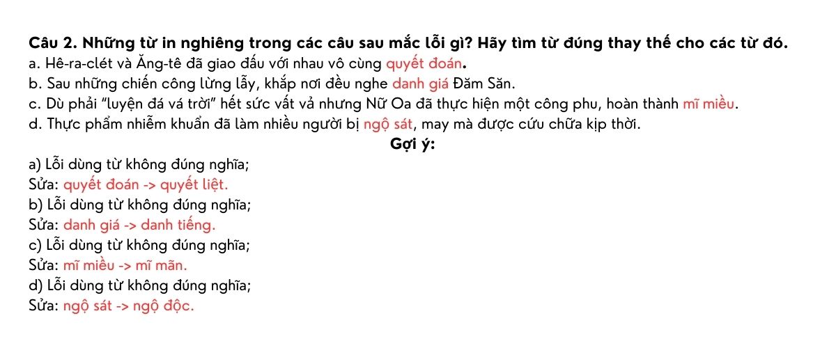 thực hành tiếng việt 10 cánh diều trang 32 