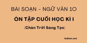 ôn tập cuối kì 1 văn 10 chân trời sáng tạo 