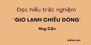 gió lạnh chiều đông ; trắc nghiệm gió lạnh chiều đông ; gió lạnh chiều đông đọc hiểu ;