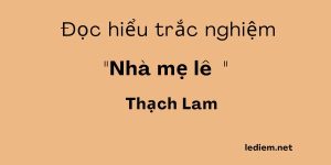 nhà mẹ lê  ; trắc nghiệm nhà mẹ lê  ; nhà mẹ lê đọc hiểu ; đọc hiểu nhà mẹ lê ; Nhà mẹ Lê đọc hiểu trắc nghiệm ;