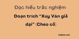 Trắc nghiệm xúy vân giả dại ; xúy vân giả dại đọc hiểu ; xúy vân giả dại ; đọc hiểu xúy vân giả dại  