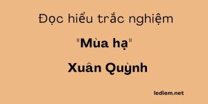 mùa hạ ; mùa hạ xuân quỳnh ; trắc nghiêm mùa hạ ; trắc nghiệm mùa hạ xuân quỳnh