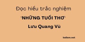 Những tuổi thơ ; đọc hiểu những tuổi thơ ; trắc nghiệm những tuổi thơ ;