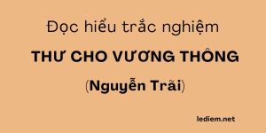 thư cho vương thông ; Thư cho Vương Thông đọc hiểu ; Thư cho Vương Thông trắc nghiệm ; đọc hiểu thư cho vương thông ; trắc nghiệm thư cho vương thông