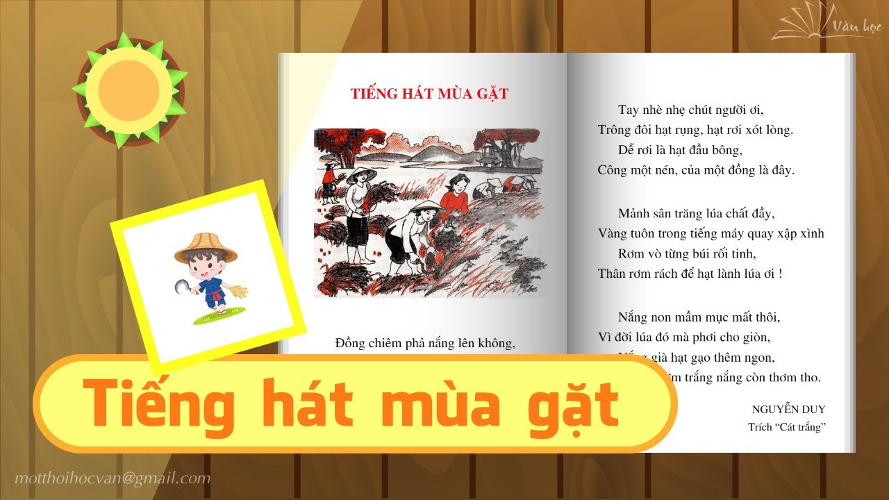 tiếng hát mùa gặt ; đọc hiểu tiếng hát mùa gặt ; trắc nghiệm tiếng hát mùa gặt ;