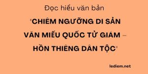 Trắc nghiệm chiêm ngưỡng di sản văn miếu quốc tử giám, chiêm ngưỡng di sản văn miếu quốc tử giám, đọc hiểu chiêm ngưỡng di sản văn miếu quốc tử giám