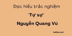 tự sự nguyễn quang vũ ; đọc hiểu tự sự nguyễn quang vũ ; trắc nghiệm tự sự nguyễn quang vũ ;  đọc hiểu tự sự dù đục dù trong ;