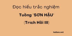 Sơn Hậu ; tuồng sơn hậu ;  trắc nghiệm tuồng sơn hậu ; đọc hiểu tuồng sơn hậu