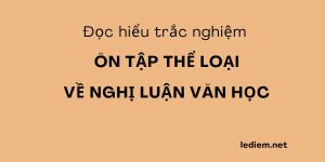 trắc nghiệm văn nghị luận