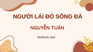 Trắc nghiệm người lái đò sông đà