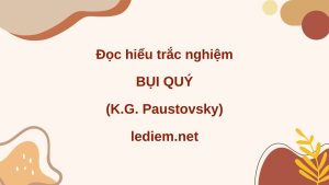 bụi quý ; bụi quý đọc hiểu ; bụi quý trắc nghiệm