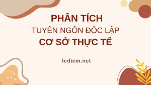 cơ sở thực tế của bản tuyên ngôn độc lập