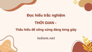 đọc hiểu thời gian thấu hiểu để sống xứng đáng từng giây