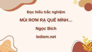 mùi rơm rạ quê mình ; Mùi rơm rạ quê mình ngọc Bích ; đọc hiểu mùi rơm rạ quê mình