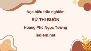 sử thi buồn ; sử thi buồn của hoàng phủ ngọc tường ; đọc hiểu sử thi buồn ; trắc nghiệm sử thi buồn