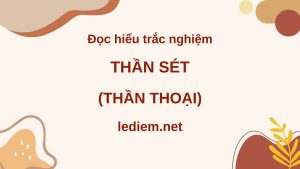 thần sét ; đọc hiểu thần sét ; trắc nghiệm thần sét