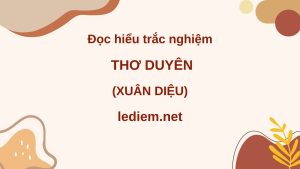 thơ duyên ; đọc hiểu thơ duyên ; trắc nghiệm thơ duyên