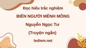 biển người mênh mông ; đọc hiểu biển người mênh mông ; trắc nghiệm biển người mênh mông