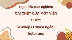 cái chết của một viên chức ; đọc hiểu cái chết của một viên chức ; trắc nghiệm cái chết của một viên chức