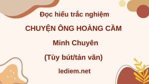 chuyện ông hoàng cầm ; đọc hiểu chuyện ông hoàng cầm ; trắc nghiệm chuyện ông hoàng cầm