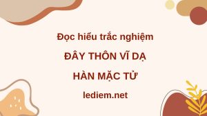 đây thôn vĩ dạ ; đọc hiểu đây thôn vĩ dạ ; trắc nghiệm đây thôn vĩ dạ