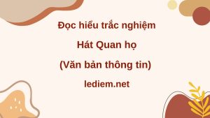 hát quan họ ; đọc hiểu hát quan họ ; trắc nghiệm hát quan họ