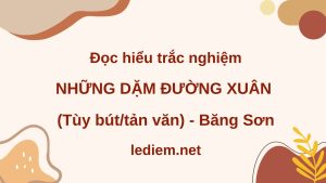 những dặm đường xuân ; trắc nghiệm những dặm đường xuân