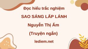 sao sáng lấp lánh ; sao sáng lấp lánh nguyễn thị ấm ; đọc hiểu sao sáng lấp lánh ; trắc nghiệm sao sáng lấp lánh