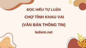 chợ tình khau vai ; đọc hiểu chợ tình khau vai  