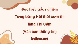 tưng bừng Hội thổi cơm thi làng thị cấm ;  đọc hiểu tưng bừng Hội thổi cơm thi làng thị cấm ; trắc nghiệm tưng bừng Hội thổi cơm thi làng thị cấm