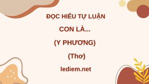 con là ; con là y phương ; đọc hiểu con là