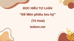 dế mèn phiêu lưu ký ; đọc hiểu dế mèn phiêu lưu ký  