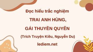 trai anh hùng gái thuyền quyên ; đọc hiểu trai anh hùng gái thuyền quyên ; trắc nghiệm trai anh hùng gái thuyền quyên