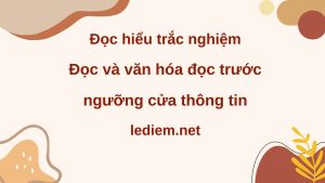 đọc và văn hóa đọc trước ngưỡng cửa thông tin ; đọc hiểu đọc và văn hóa đọc trước ngưỡng cửa thông tin