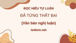 đã từng thất bại ; đọc hiểu đã từng thất bại