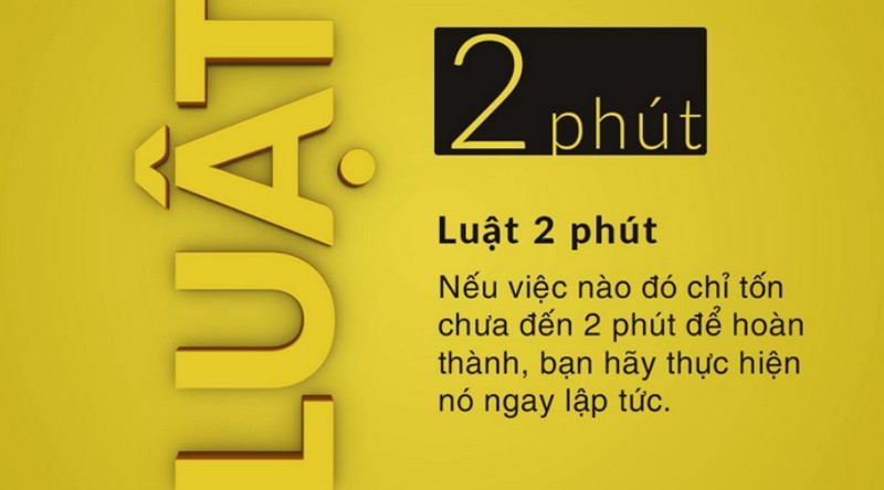 quy tắc 2 phút ; đọc hiểu quy tắc 2 phút