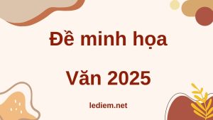 Đề minh họa Văn 2025