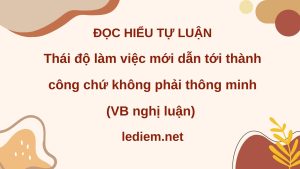 các nhà khoa học đã chứng minh thái độ làm việc ; đọc hiểu các nhà khoa học đã chứng minh ; thái độ làm việc mới dẫn tới thành công chứ không phải thông minh ; đọc hiểu thái độ làm việc mới dẫn tới thành công chứ không phải thông minh