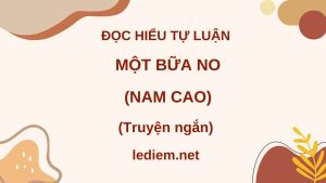 một bữa no ; đọc hiểu một bữa no ; đọc hiểu một bữa no bà lão ấy hờ con suốt một đêm ; đọc hiểu truyện một bữa no