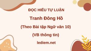 tranh đông hồ ; đọc hiểu tranh đông hồ ; đông hồ làng nhỏ nằm bên bờ sông đuống